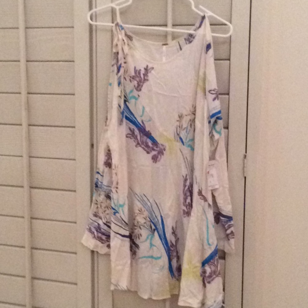NWT Free People Clear Skies Cold Shoulder Dress - Picture 5 of 6
